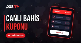 Cenabet TV yayını izlerken canlı bahis kuponu ekranı