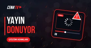 Cenabet TV yayını donuyor, yükleniyor uyarısı veren yayın ekranı
