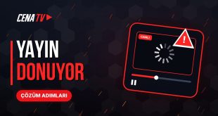Cenabet TV yayını donuyor, yükleniyor uyarısı veren yayın ekranı